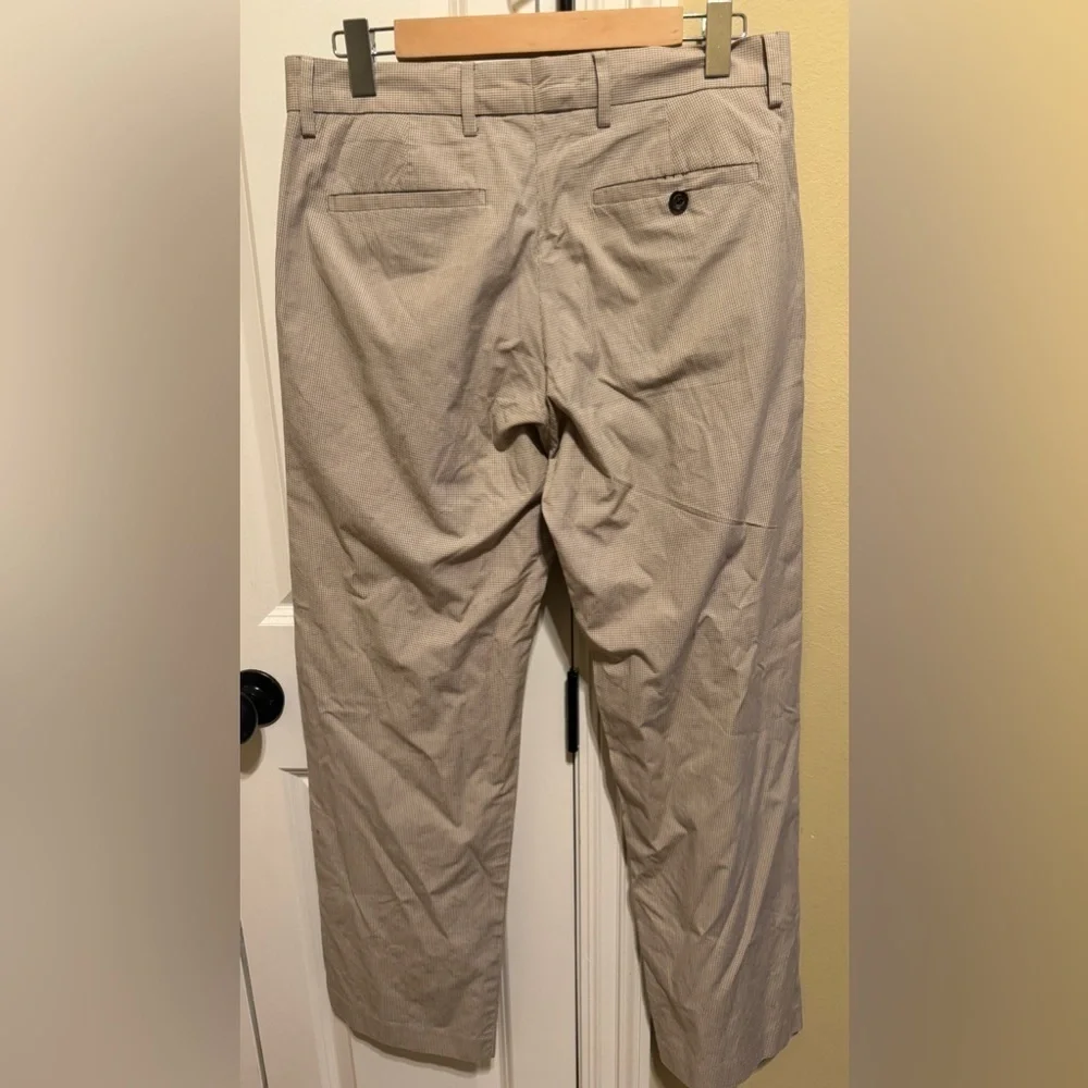 Banana Republic Men’s Khaki Tan Plaid Pants Sz 31/32